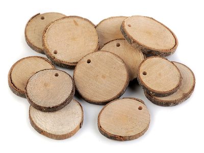 Přírodní dřevěné kolečko k domalování 22ks{% if product.brand.name %} – Galanterka{% endif %}