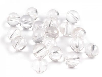 Minerálové korálky Křišťál Ø8 mm 10ks{% if product.brand.name %} – Galanterka{% endif %}