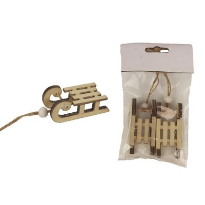Dekorační sáňky přírodní, 2 ks D4299{% if product.brand.name %} – Morex{% endif %}