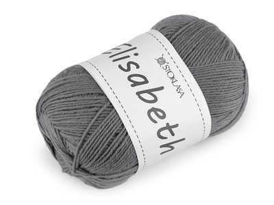 Pletací vlněná příze Elisabeth 100 g{% if variant.name %} – 3 šedá{% endif %}