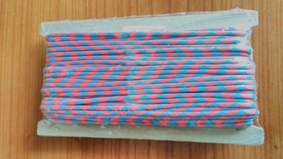 Padáková šňůra PARACORD růžovo - modrá 25m – fotka 2