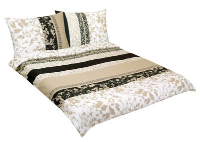 Bavlněné povlečení na dvoudeku Béžová 90/927{% if variant.name %} – 200x200 cm, 2ks 70x90 cm{% endif %}