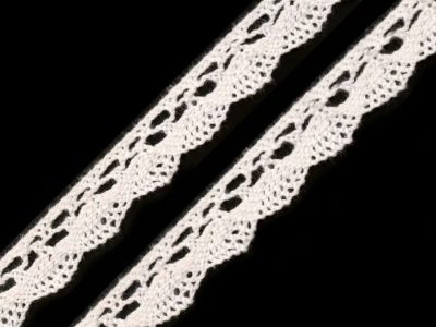 Bavlněná krajka šíře 15 mm paličkovaná METRÁŽ{% if variant.name %} – 2 Off White{% endif %}