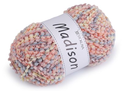 Pletací příze nopková Madison 100 g{% if variant.name %} – 4 lososová světlá šedá světlá{% endif %}