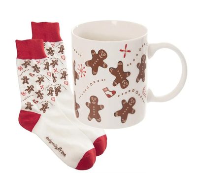 Hrnek ker. PERNÍČEK 0,35 l+ponožky dámské - dia 8 x 9,3 cm{% if product.brand.name %} – Morex{% endif %}