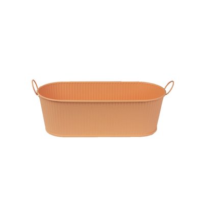 Květináč plechový oranžový k1886-04 - 27 x 11,8 x 9,3 cm{% if product.brand.name %} – Morex{% endif %}