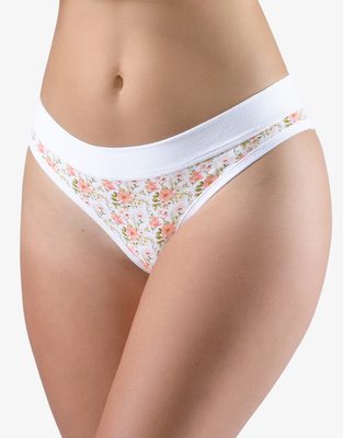 Dámské kalhotky bokové - brazilky{% if variant.name %} – bílá maracuja - 42/44{% endif %}