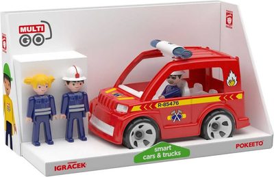 IGRÁČEK MultiGO Trio Fire set auto hasičské + 3 figurky s doplňky{% if product.brand.name %} – Efko{% endif %}