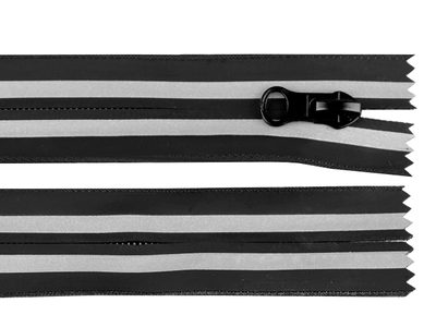 Voděodolný zip No 7 délka 18 cm, 20 cm spirálový reflexní{% if product.brand.name %} – Stoklasa{% endif %}
