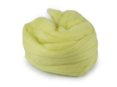 Ovčí rouno 20 g česané - 6 (11) zelená sv.