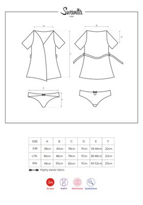Průhledný župánek Swanita robe – fotka 2