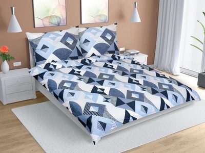 Bavlněné povlečení na dvoudeku Modrá 90/505{% if product.brand.name %} – Bellatex{% endif %}