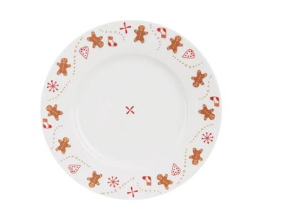 Talíř porcelánový dezertní PERNÍČEK průměr 20 cm O0323 - dia 20 x 2 cm{% if product.brand.name %} – Morex{% endif %}