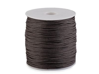 Šňůra bavlněná Ø1,5-2 mm voskovaná návin 80 metrů{% if variant.name %} – 8 hnědá kávová{% endif %}