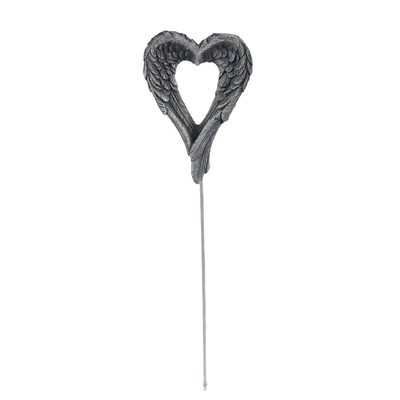 Smuteční dekorace – srdce zápich X6455 - 5,5 × 1,5 × 7,5/18 cm{% if product.brand.name %} – Morex{% endif %}