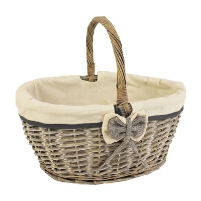 Košík šedý velký P0807/V - 30 cm s uchem{% if product.brand.name %} – Morex{% endif %}
