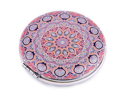 Kosmetické zrcátko mandala{% if variant.name %} – 2 lososová světlá{% endif %}