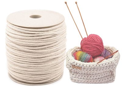 Oděvní šňůra / bavlněná příze / knot Ø5 mm splétaná 50 METRŮ{% if product.brand.name %} – Galanterka{% endif %}
