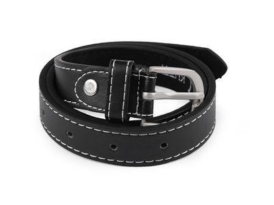 Dětský pásek šíře 2,3 cm{% if variant.name %} – 4 (85 cm) černá prošitý{% endif %}