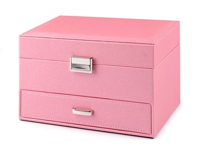 Šperkovnice 14x16x23 cm elegant{% if variant.name %} – 2 růžová lesk{% endif %}