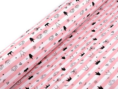 Bavlněná látka korunka METRÁŽ{% if product.brand.name %} – Mikaton{% endif %}
