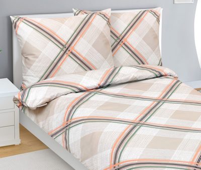 Povlečení bavlněný satén Béžová,Lososová,Zelená 94/258{% if product.brand.name %} – Bellatex{% endif %}