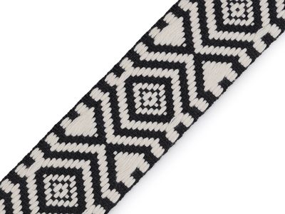 Oboustranný popruh šíře 38 mm METRÁŽ{% if variant.name %} – 4 černá{% endif %}