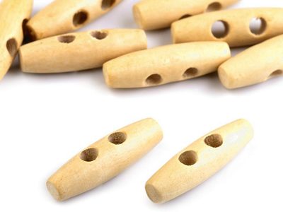 Knoflík dřevěný oliva 12x40 mm 10 kusů{% if product.brand.name %} – Galanterka{% endif %}