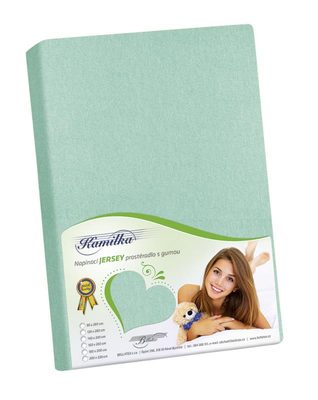 Prostěradlo jersey Zelená /052{% if variant.name %} – 160x200 cm{% endif %}