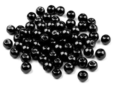 Skleněné voskové perly Ø6 mm 50g{% if variant.name %} – 20 B černá{% endif %}