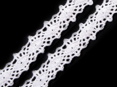Krajka / vsadka paličkovaná šíře 12 mm METRÁŽ{% if product.brand.name %} – Galanterka{% endif %}