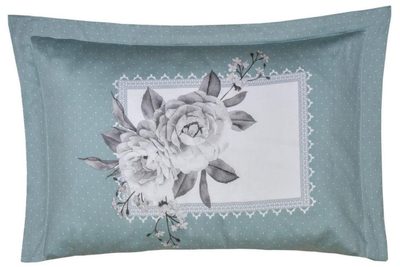 Povlak na polštář saténový panel KENZO zelené{% if product.brand.name %} – Kvalitex{% endif %}