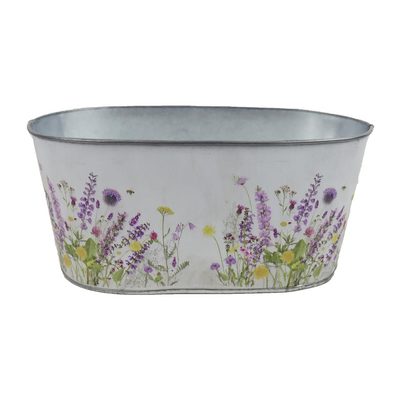 Květináč plechový ovál K4280/2 - 23,5 x 13 x 10,5 cm{% if product.brand.name %} – {% endif %}