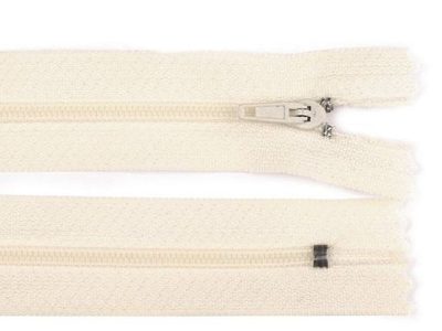 Spirálový zip šíře 3 mm délka 40 cm{% if variant.name %} – 103 krémová nejsvět.{% endif %}
