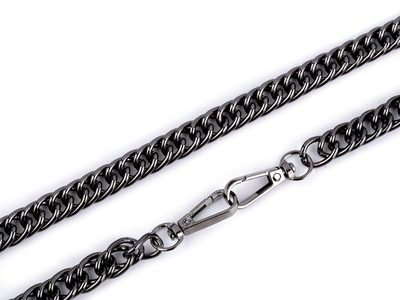 Řetízek na kabelky s karabinou délka 120 cm{% if variant.name %} – 3 (120 cm) nikl černý{% endif %}