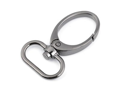 Kovová karabina průvlek 25 mm balení 2 kusy{% if variant.name %} – 3 nikl černý{% endif %}