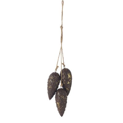 Dekorace k zavěšení šišky D7171 - 3.5×3.5×33 cm{% if product.brand.name %} – {% endif %}