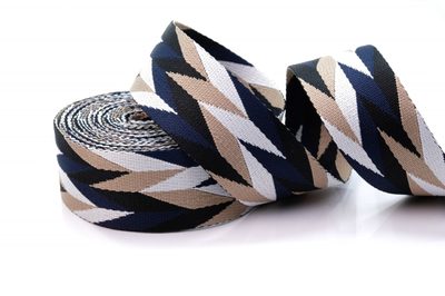 Popruh vzor 04 hladký tisk šíře 5cm návin 5 METRŮ{% if product.brand.name %} – Galanterka{% endif %}