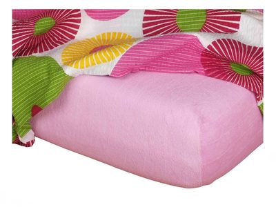 Froté prostěradlo 90x200x20 starorůžové{% if product.brand.name %} – Dadka{% endif %}