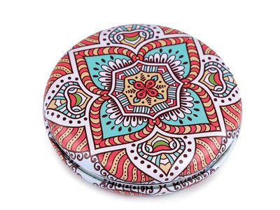 Kosmetické zrcátko mandala{% if variant.name %} – 3 červená světlá{% endif %}