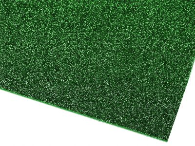 Samolepicí pěnová guma Moosgummi s glitry, 2 kusy 20x30 cm{% if variant.name %} – 6 zelená{% endif %}