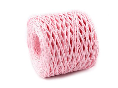 Lýko rafie k pletení tašek - přírodní Ø1,5 mm{% if variant.name %} – 5 růžová sv.{% endif %}