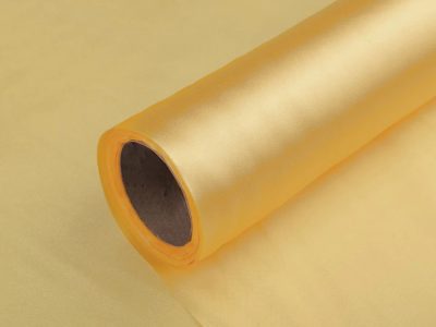 Satén jednostranný šíře 36 cm návin 9 METRŮ{% if variant.name %} – 87 zlatá sv.{% endif %}