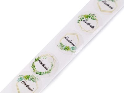 Samolepky Handmade transparentní Ø25 mm{% if product.brand.name %} – Stoklasa{% endif %}