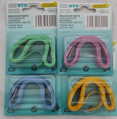 Krejčovský metr 150x1,6 cm blistr{% if product.brand.name %} – VTC{% endif %}