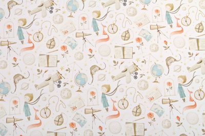 Teplákovina Malý princ - smetanová šíře 155 cm METRÁŽ{% if product.brand.name %} – Galanterka{% endif %}