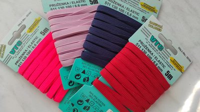 Pruženka líčková 6,6 mm barevná - karta 5 m{% if product.brand.name %} – Galanterka{% endif %}