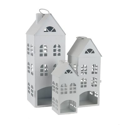 Domek na svíčku, S/3 K3680-01 - sada 3ks až 38cm{% if product.brand.name %} – Morex{% endif %}