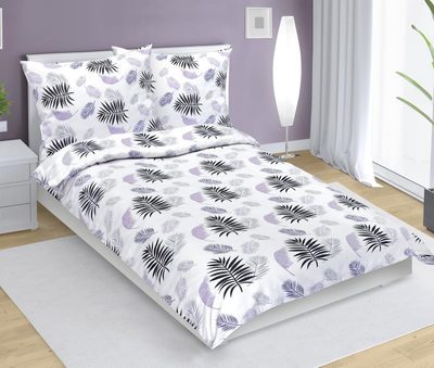 Povlečení flanelové Fialová 12/746 140x200, 70x90 cm{% if product.brand.name %} – Bellatex{% endif %}