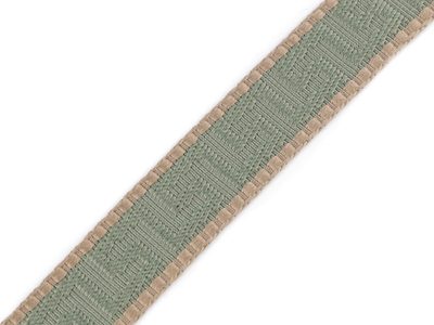 Popruh šíře 25 mm METRÁŽ{% if variant.name %} – 2 zelená šalvěj světlá béžová{% endif %}